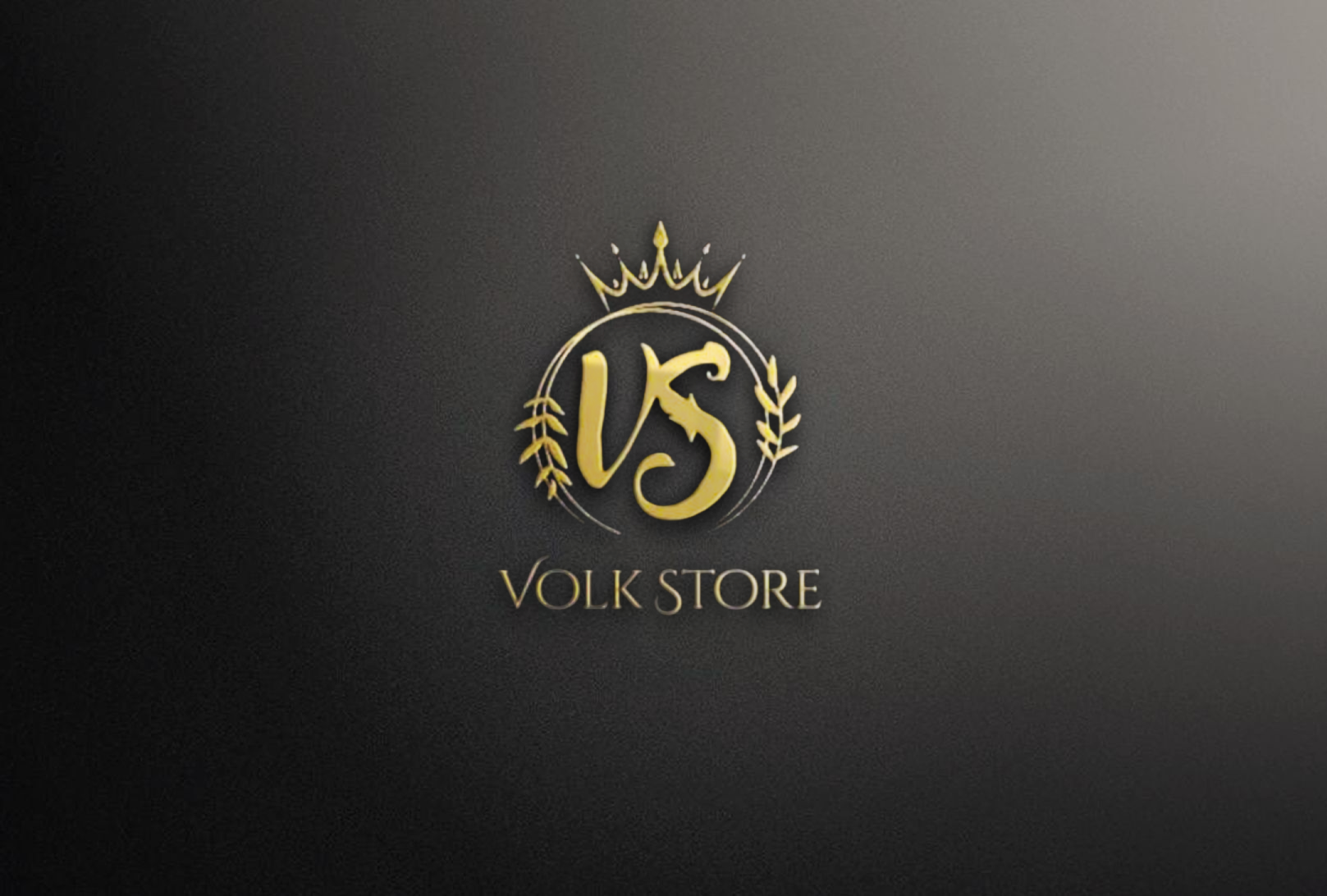 3D Logo Mockup on Black Wall